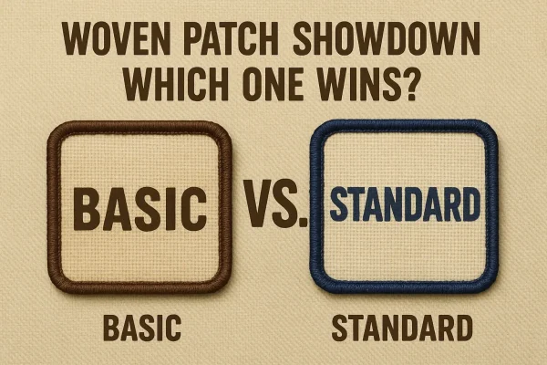 basic woven vs. standard patches