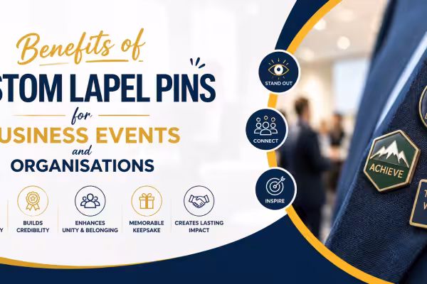 benefits of custom lapel pins for business events and organisations