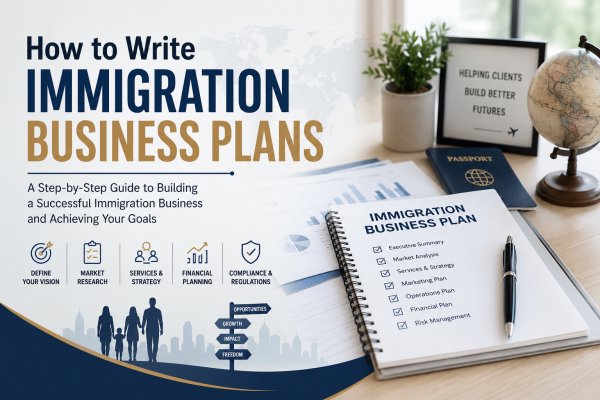 how to write immigration business plans