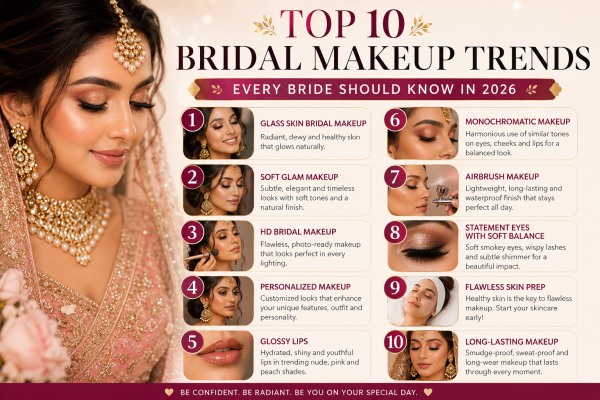 top 10 bridal makeup trends every bride should know in 2026