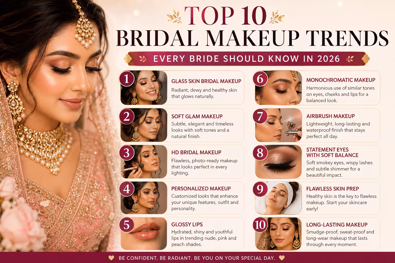 top 10 bridal makeup trends every bride should know in 2026