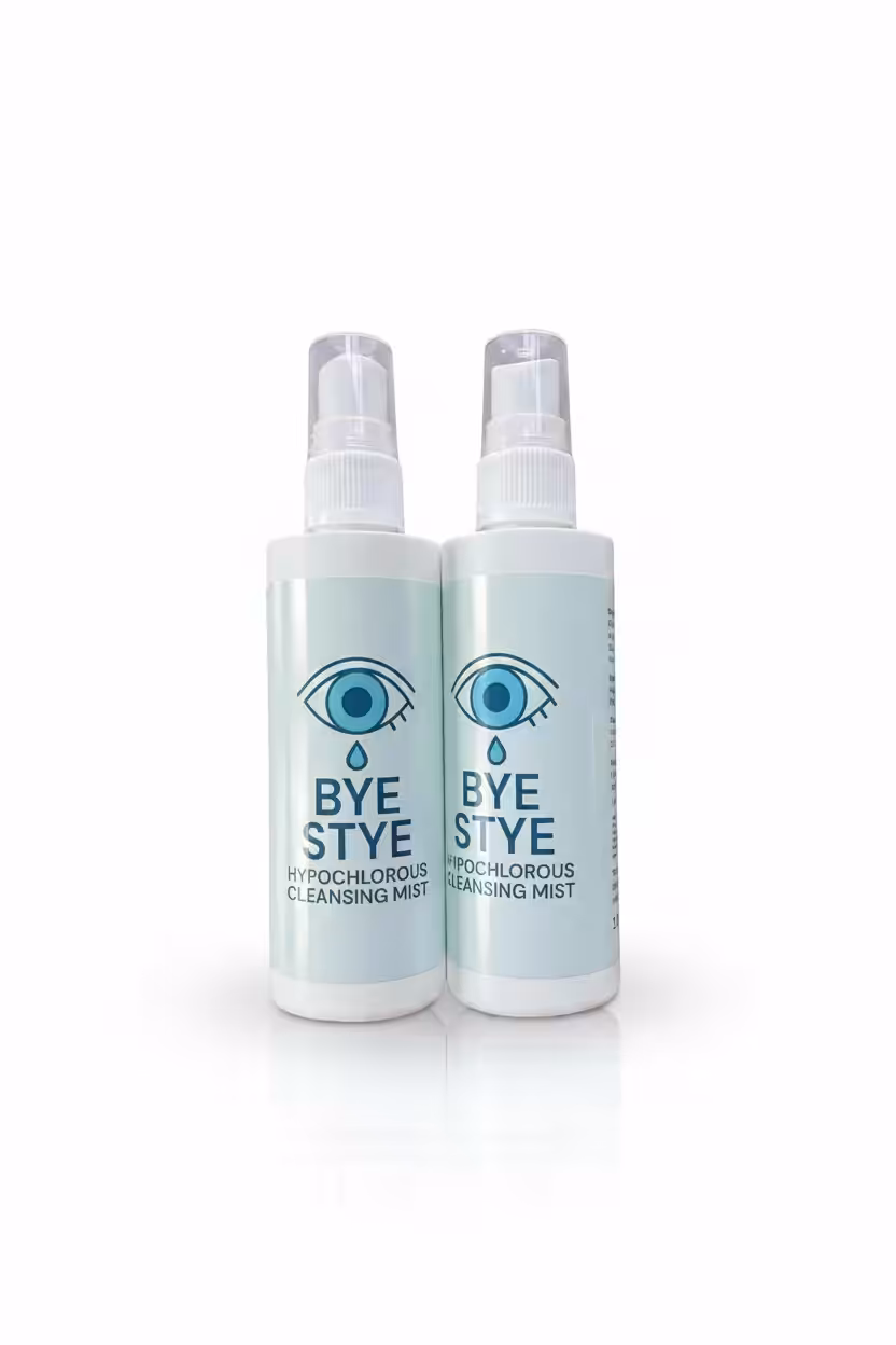 two bottles for continuous eye care