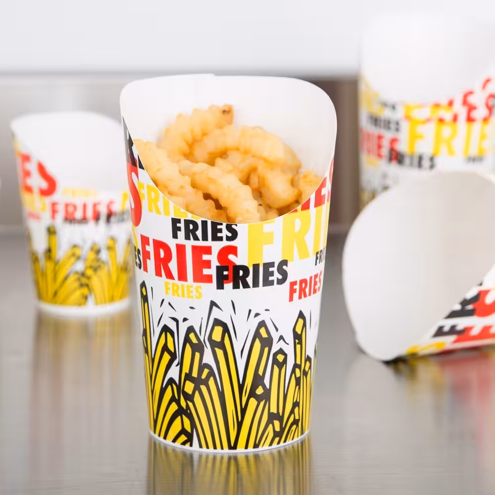 wholesale custom fry scoop cup solutions for food chains